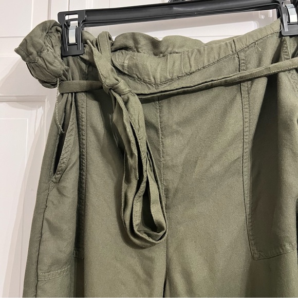 American Eagle Outfitters Pants - Cargo Palazzo Pants with Tie Waist